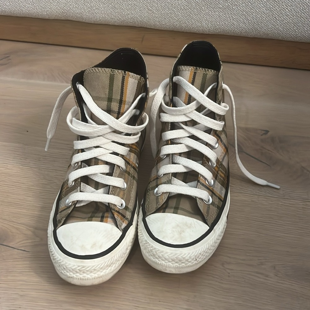 Plaid converse high tops - Picture 2 of 4